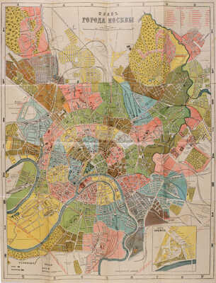 Путеводитель и план Москвы.  М.: Книгоиздательство В. Живарева, 1913.